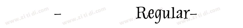 汲古篆-普阳方体 Regular字体转换